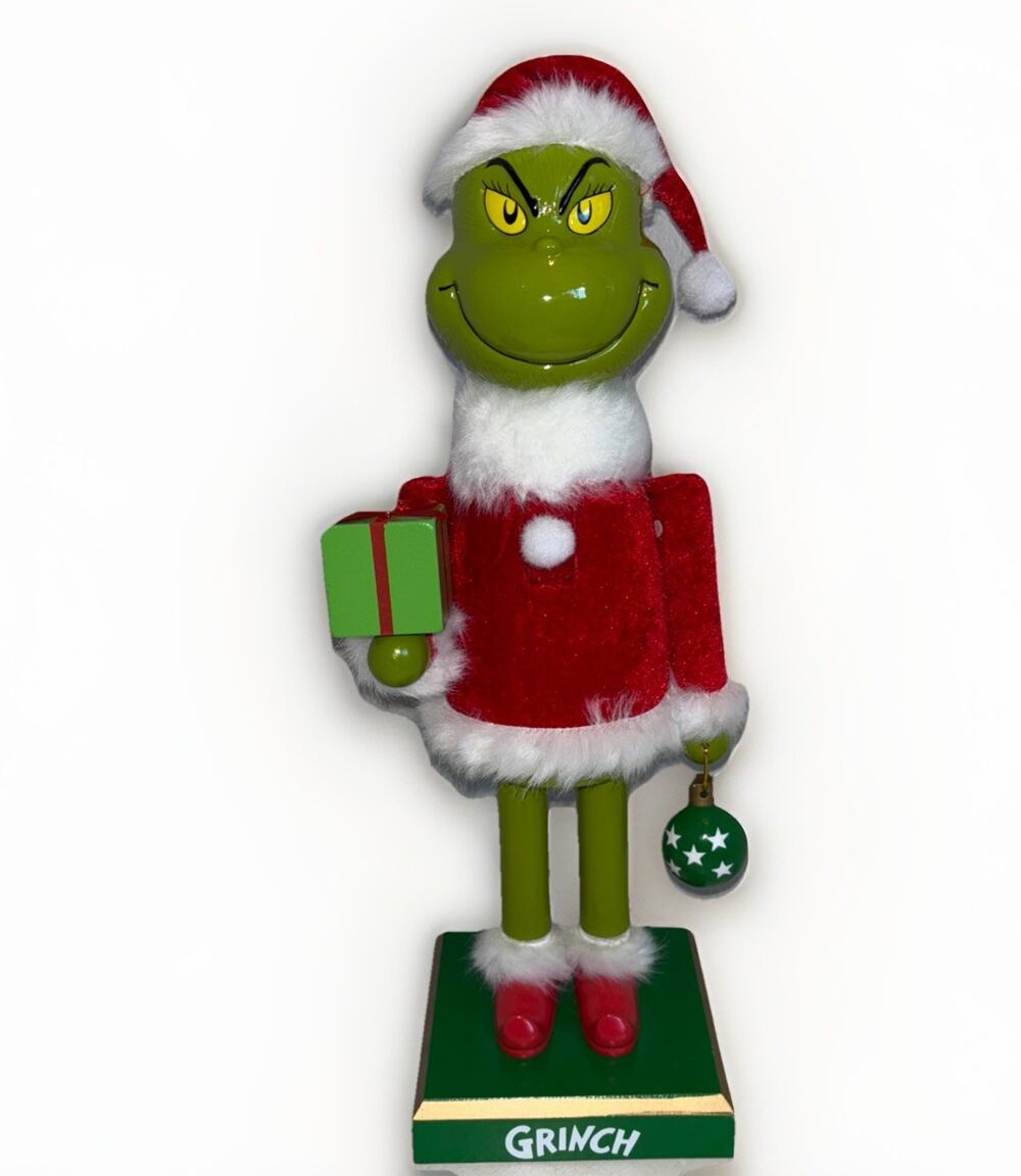 Dr. Seuss The Grinch Who Stole Christmas Grinch Wood Nutcracker 16” NEW